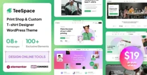 TeeSpace T-shirt Designer Theme
