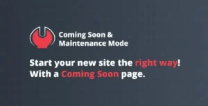 Coming Soon And Maintenance Mode