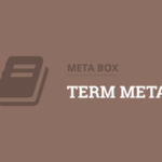 Meta Box Term Meta