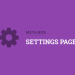 Meta Box Settings Page Extension