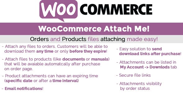WooCommerce Attach Me