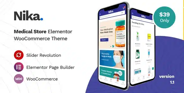 Nika – Medical Elementor Woocommerce Theme Nika