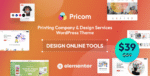 Pricom Printing Company & Design Services WordPress theme