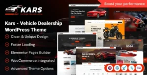 Kars Vehicle Dealership WordPress Theme