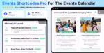 Events Shortcodes and Block Pro