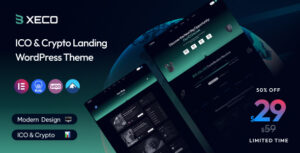 Xeco ICO And Crypto Landing WordPress Theme