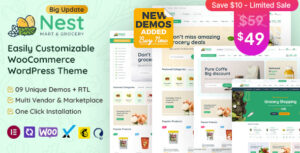Nest Grocery Store WooCommerce WordPress Theme