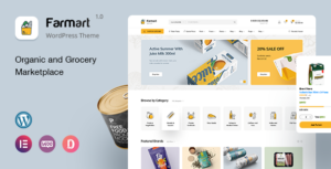 Farmart Organic And Grocery Marketplace WordPress Theme