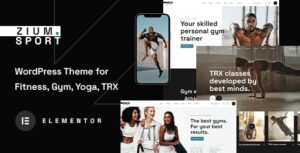 Zium Sports and Fitness WordPress Theme
