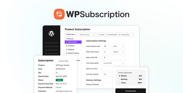 Subscription Pro For Woocommerce Subscription Pro For WooCommerce